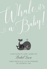 Whale It's a Baby - Invitación Para Baby Shower